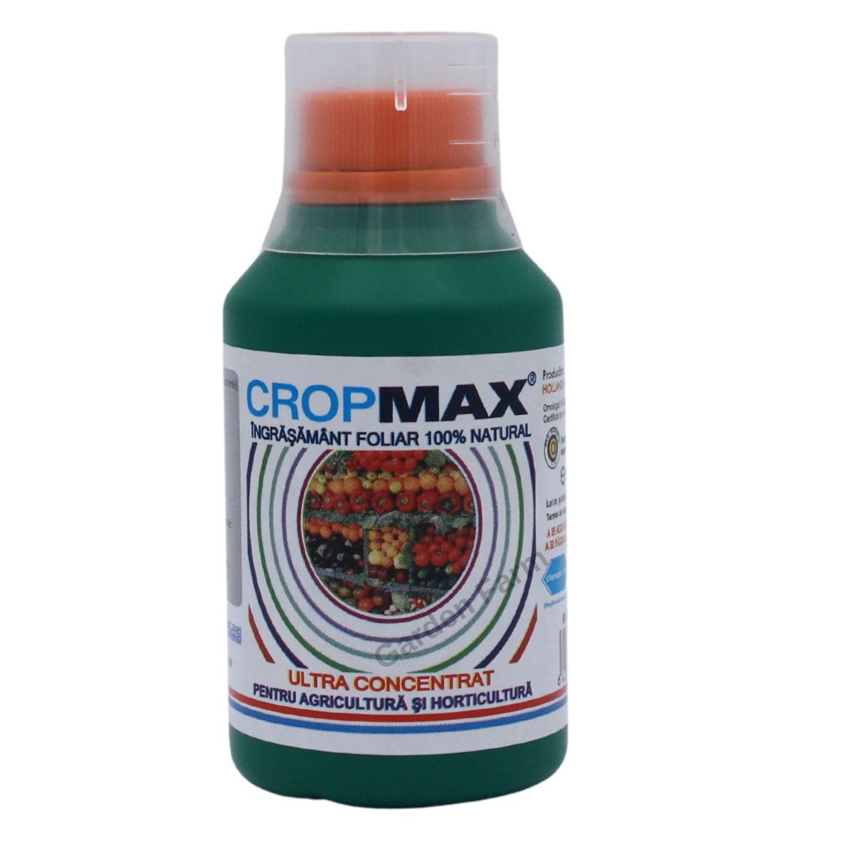 Cropmax 100 ml – Biostimulator natural pentru creșterea producției la legume, pomi și viță-de-vie